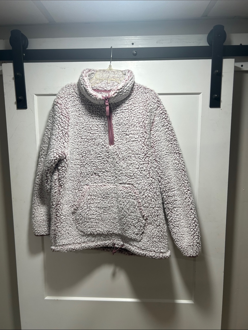 Serra Blush Sherpa Half-Zip Pullover